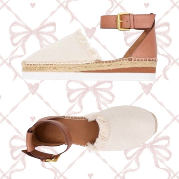 See by Chloe ♡ Leather Ankle Strap Glyn Espadrille - Picture 2 of 12